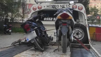 Boyabat'ta motosiklet sürücülerine sıkı denetim