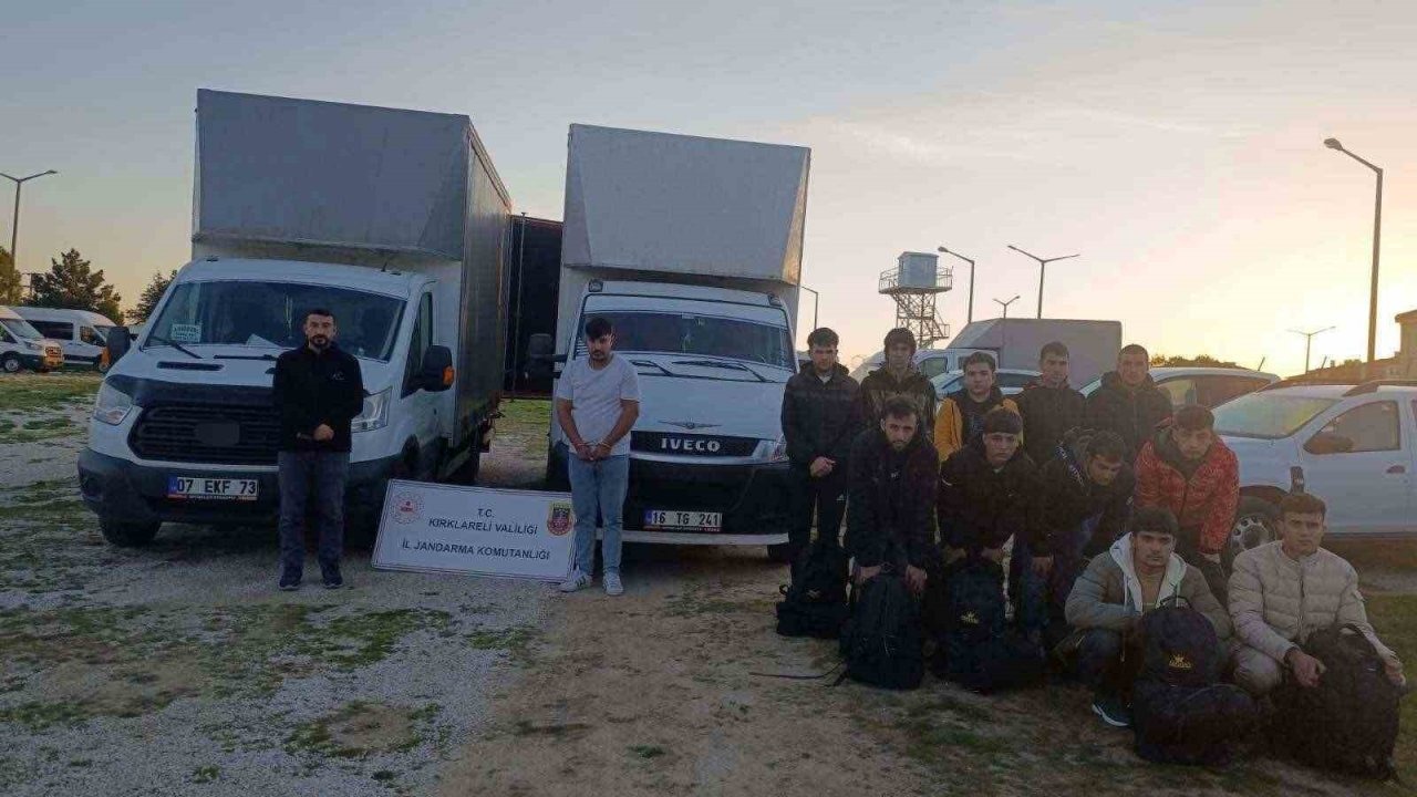 Kırklareli’nde 110 kaçak göçmen yakalandı