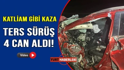 Otoyolda kafa kafaya çarpıştılar: 4 ölü, 1 yaralı