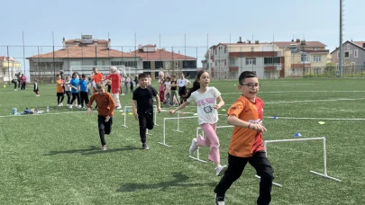 Sinop'ta çocuklar sporla eğlendi