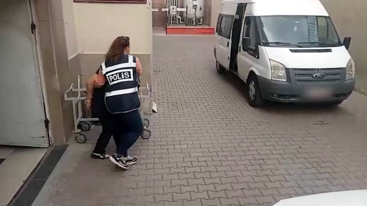 55 yıl kesinleşmiş cezası bulunan kadın merdiven boşluğunda yakalandı