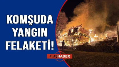 Ev ve cami küle döndü