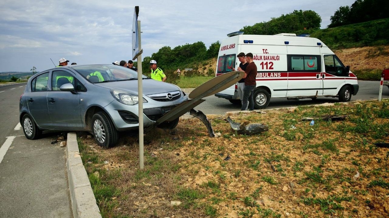 Tekirdağ’da araçlar çarpıştı; 1 yaralı