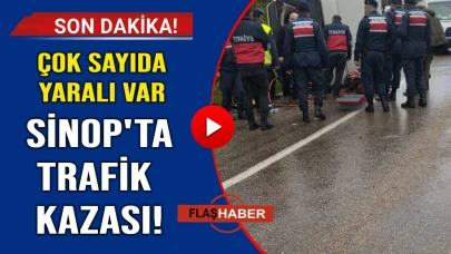 Sinop'ta trafik kazası: Yaralılar var