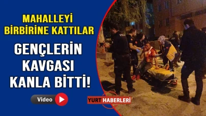Sokak ortasında bıçaklar konuştu