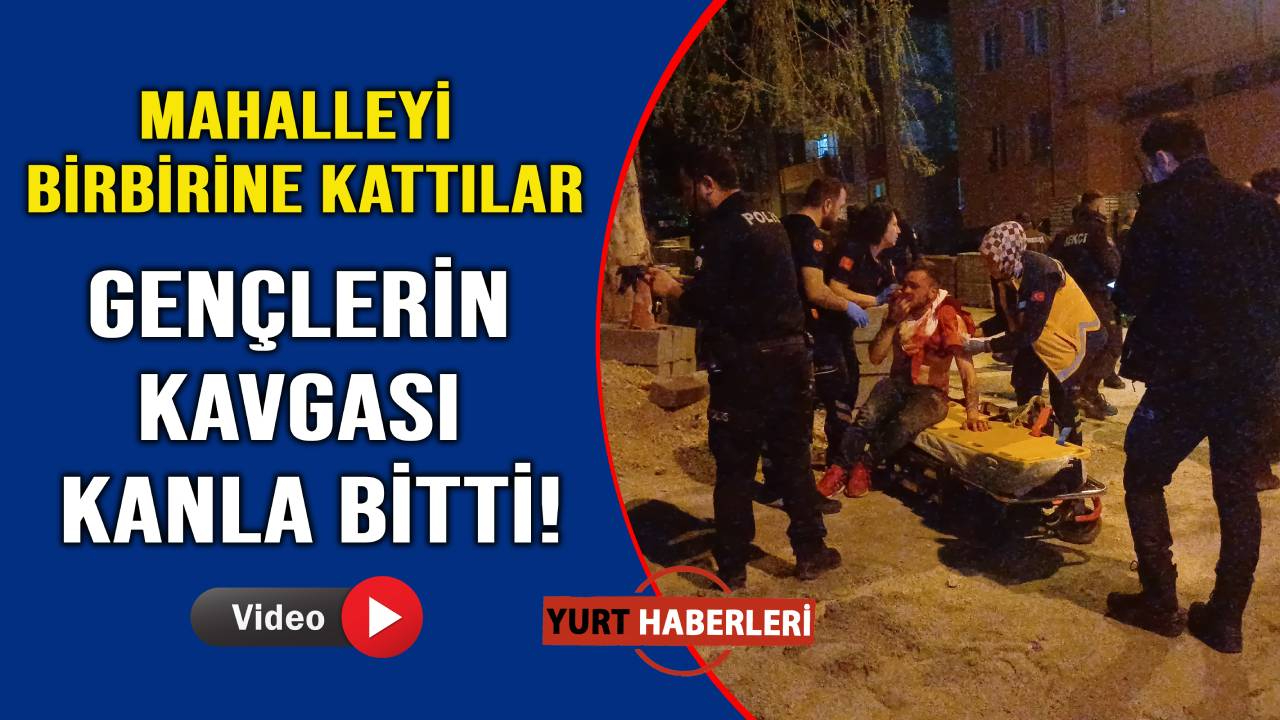 Sokak ortasında bıçaklar konuştu