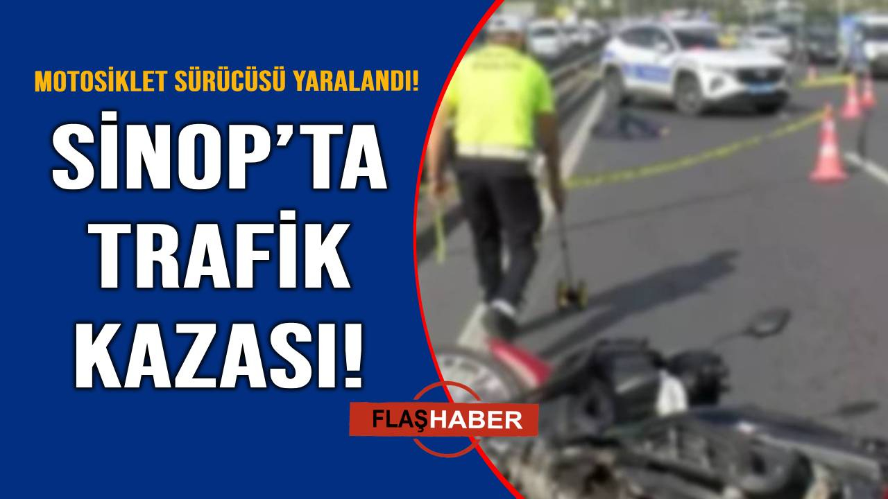 Kontrolden çıkan motosiklet devrildi