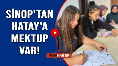 Öğrencilerden Hatay'a gönül mektubu