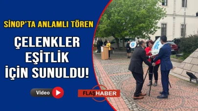 Sinop’ta Engelliler Haftası için çelenk töreni düzenlendi