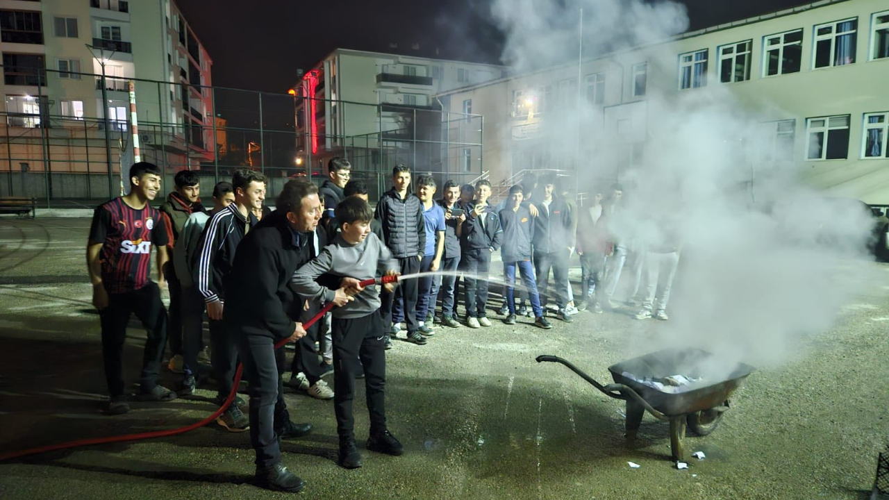 Pansiyonlu okullarda eş zamanlı tatbikat
