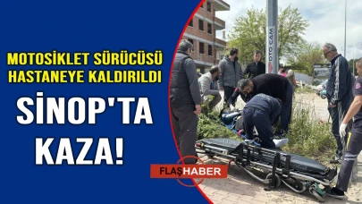 Otomobille çarpışan motosikletin sürücüsü yaralandı