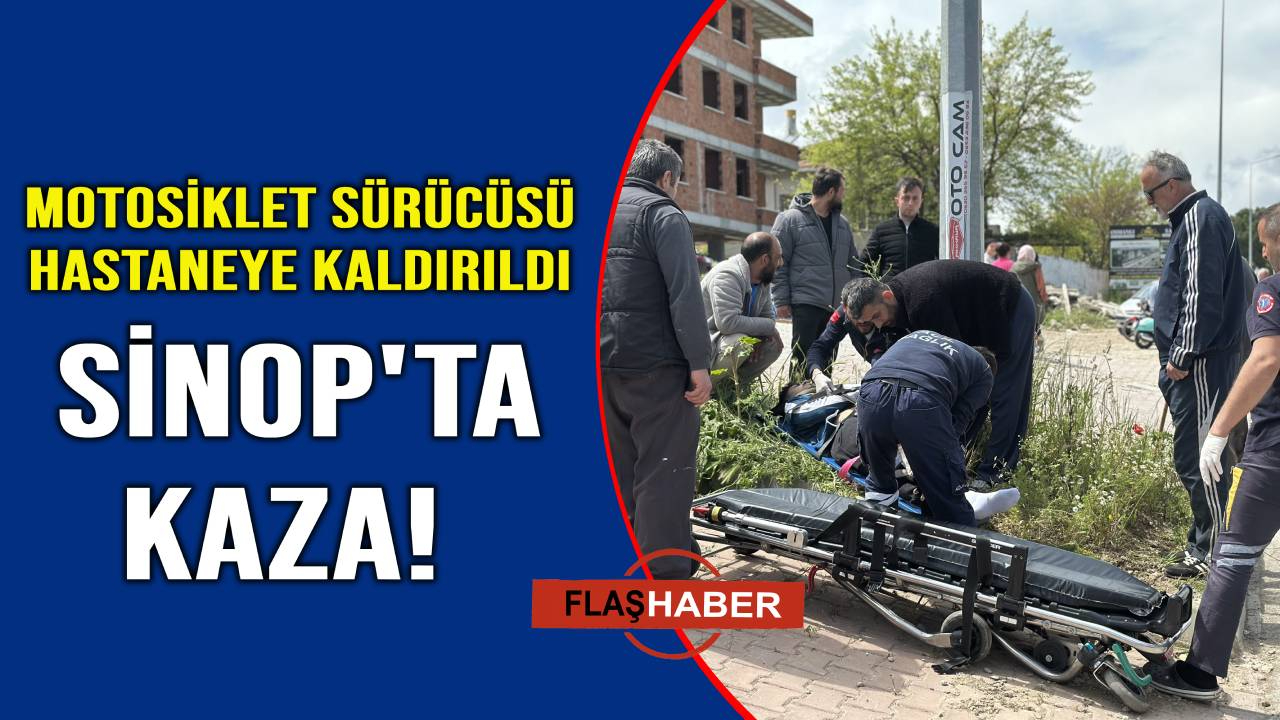 Otomobille çarpışan motosikletin sürücüsü yaralandı