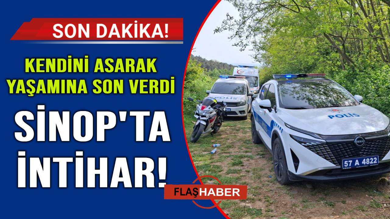 Sinop'ta intihar şoku! Ağaçta asılı bulundu