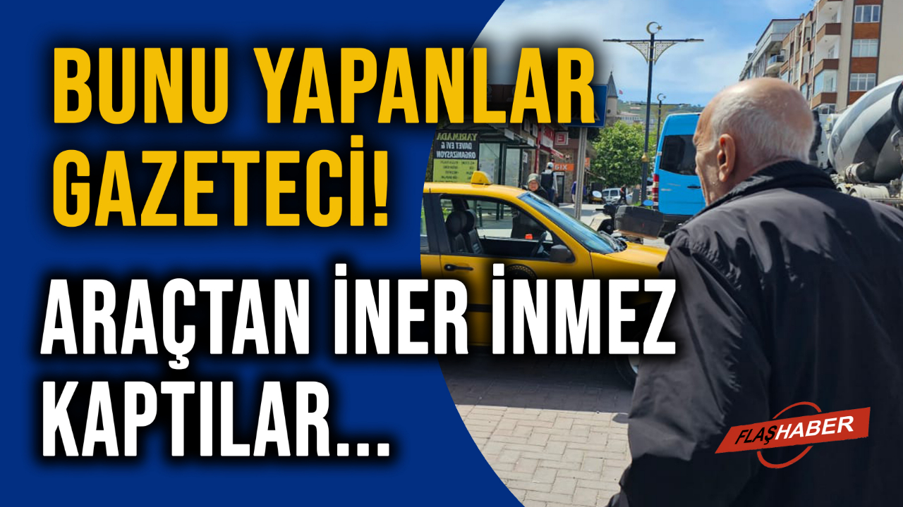 Sinop'ta taksici gazetecilerin o anlarını böyle yakaladı
