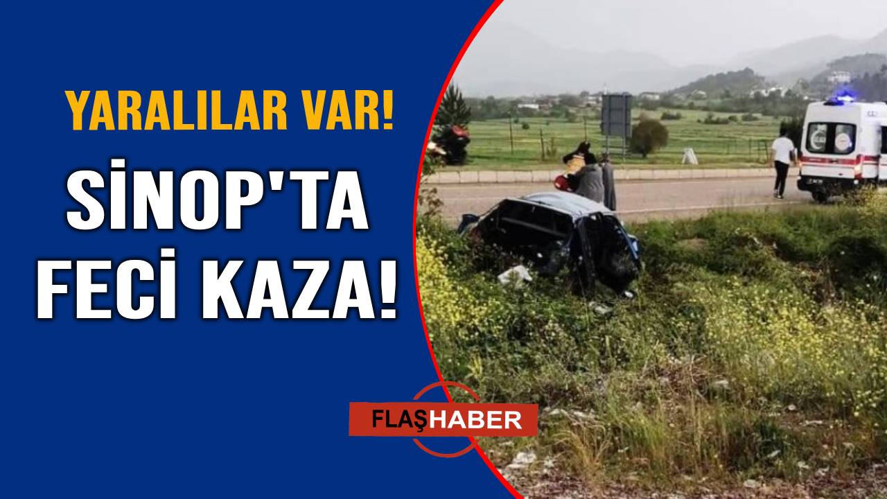 Kontrolden çıkan araç şarampole yuvarlandı
