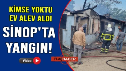 Tek katlı ev alevlere yenik düştü