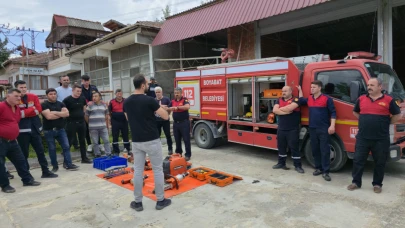 Sinop'ta itfaiye personeline acil durum müdahale eğitimi