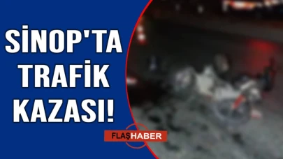 Motosiklet ile otomobil çarpıştı: 1 yaralı