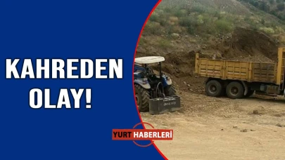 Kepçeyle çalışırken toprak altında kaldı