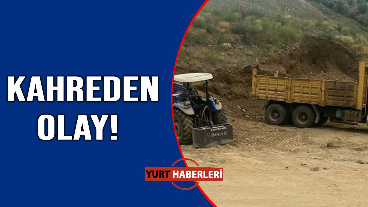 Kepçeyle çalışırken toprak altında kaldı
