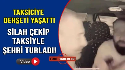 Taksiciyi silahla gezdirdi, sonra da parasını gasp etti