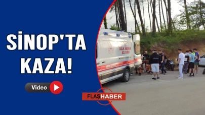 Kontrolü kaybeden motosiklet devrildi