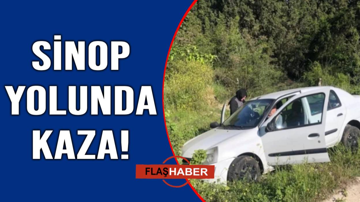 Kontrolden çıkan otomobil şarampole devrildi