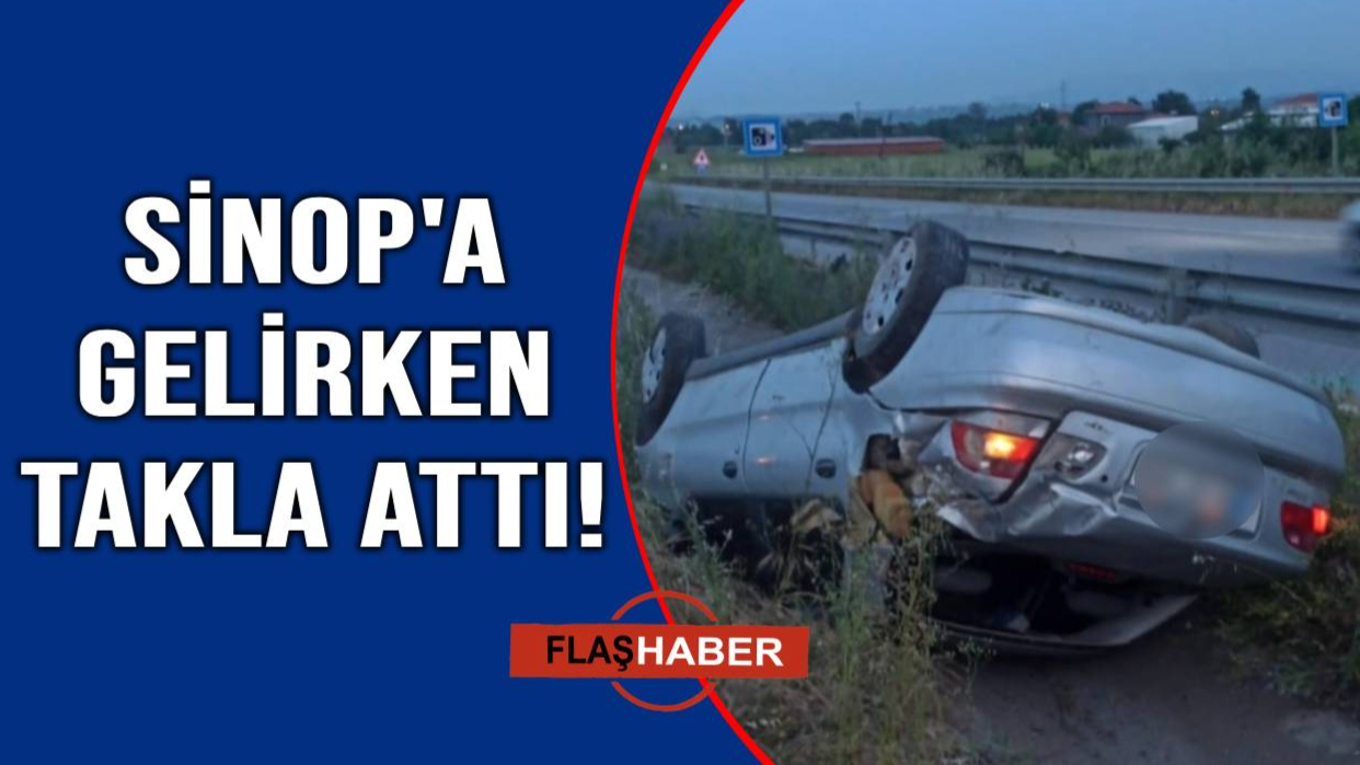 Sinop yolunda kaza: 1 yaralı