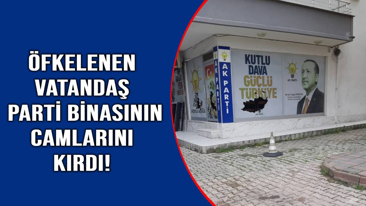 AK Parti Erfelek İlçe Başkanlığı binasına saldırı
