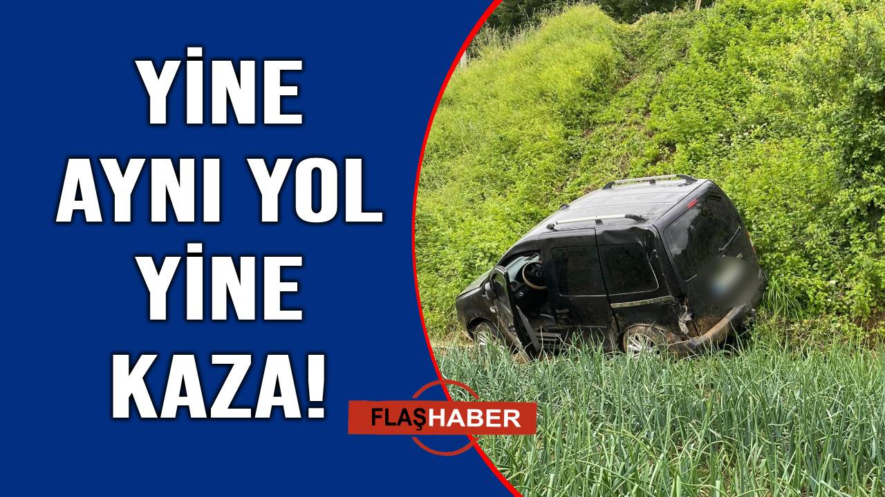 Sinop-Samsun yolunda kaza:1 yaralı