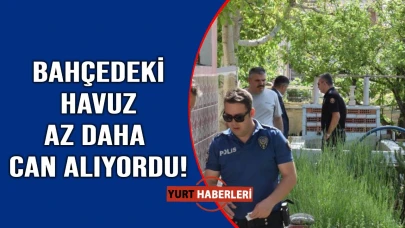 Bahçede oynuyordu, ölümle burun buruna geldi