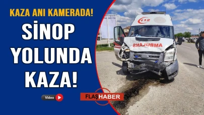 Ambulans ile cip çarpıştı: 4 yaralı