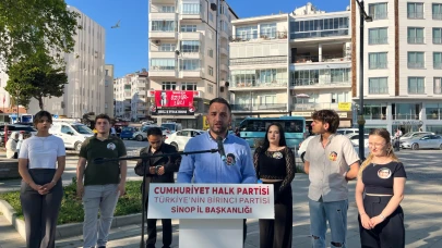 CHP Sinop İl Gençlik Kolları’ndan basın açıklaması