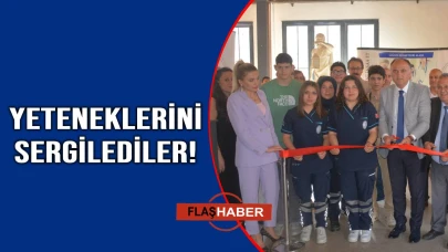 Sinop’ta liseli öğrencilerden yıl sonu sergisi