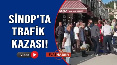 Seyir halindeki otomobil bisikletli çocuğa çarptı