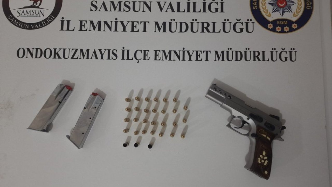 Samsun'da havaya ateş açan şüpheli yakalandı