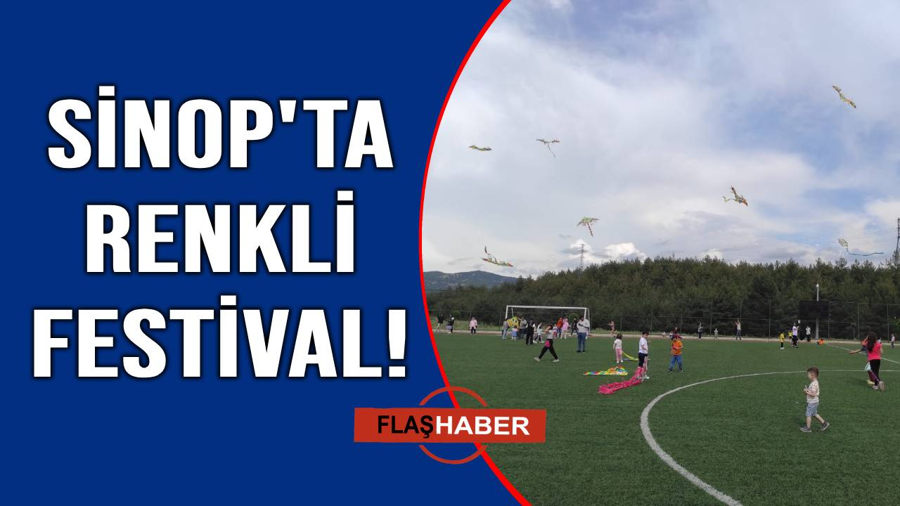 Sinop'ta gökyüzü uçurtmalarla renklendi