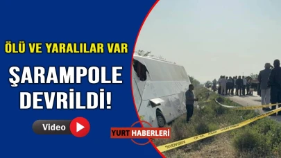 Yolcu otobüsü şarampole devrildi: 1 ölü, 23 yaralı