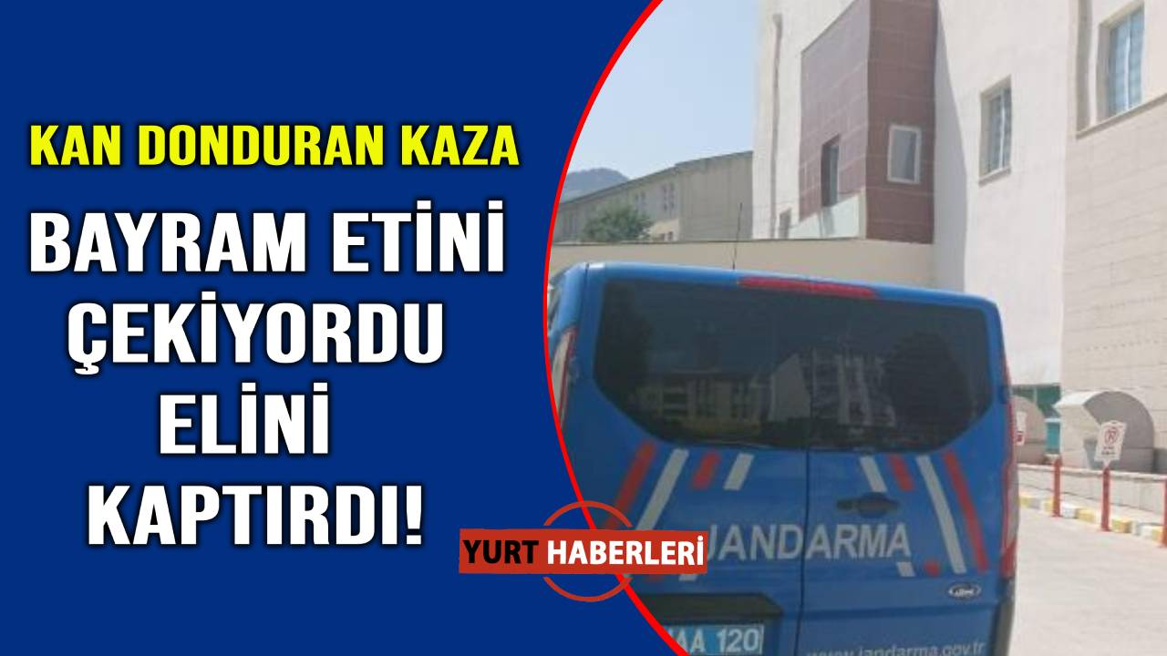 Kıyma makinesi kan kustu