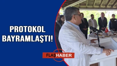 Sinop protokolü bayramda buluştu