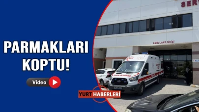 Kıyma çekmek isterken parmaklarından oldu