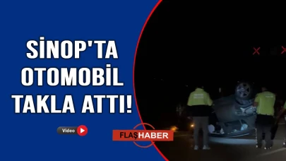Kontrolden çıktı, takla attı!