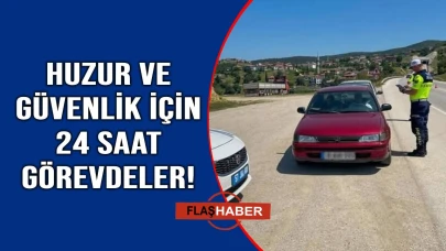 Sinop'ta jandarmadan bayram mesaisi