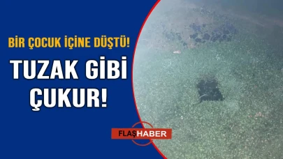 Çocuk parkı yanında görünmeyen tehlike!