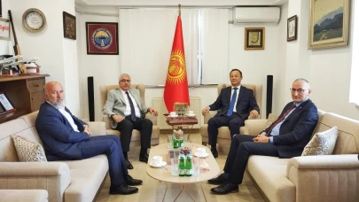 Rektör Taşdemir'den Kırgızistan Büyükelçiliğine ziyaret