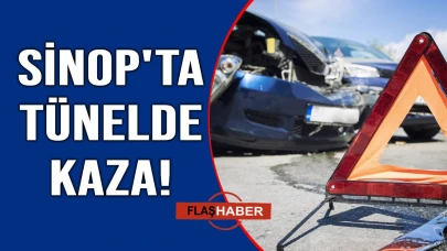 Otomobiller tünelde çarpıştı: 2 yaralı