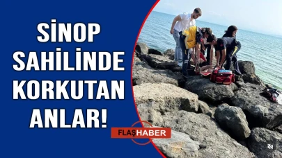 Sahilde hareketsiz yatan vatandaş ekiplerini harekete geçirdi