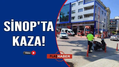 Kontrolden çıkan motosiklet devrildi