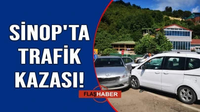 İki otomobil çarpıştı:1 yaralı