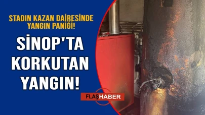 Kazan dairesinden yükselen dumanlar korkuttu